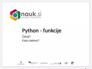 python funkcije