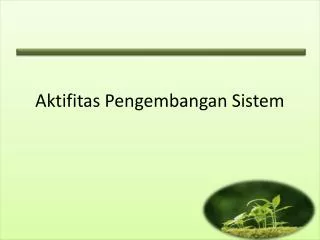 aktifitas pengembangan sistem