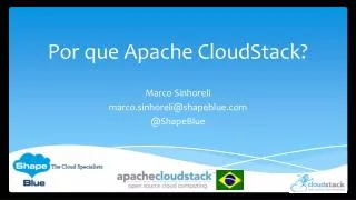 por que apache cloudstack
