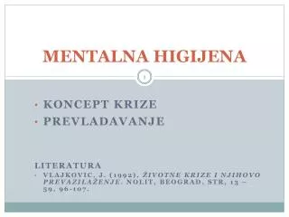 mentalna higijena