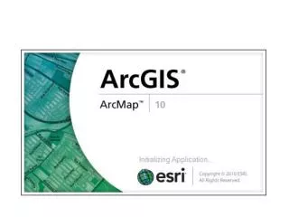 ArcGIS has a 3 part interface