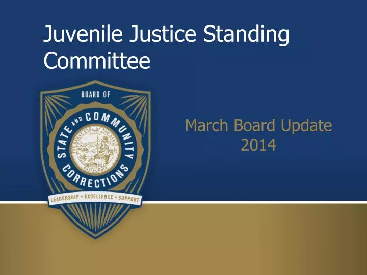 juvenile justice standing committee