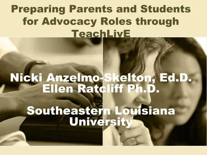 nicki anzelmo skelton ed d ellen ratcliff ph d southeastern louisiana university