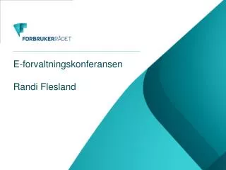e forvaltningskonferansen randi flesland