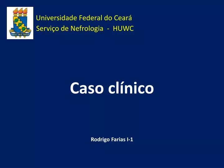 universidade federal do cear servi o de nefrologia huwc