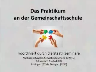das praktikum an der gemeinschaftsschule