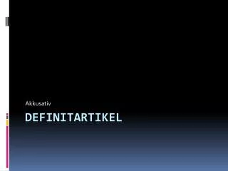 akkusativ