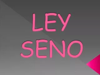 ley seno