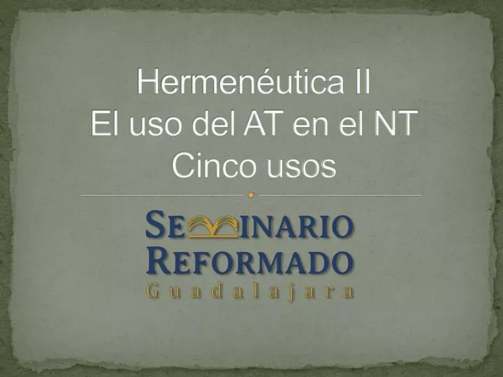 h ermen utica ii el uso del at en el nt cinco usos