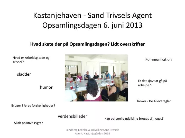 kastanjehaven sand trivsels agent opsamlingsdagen 6 juni 2013