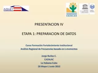presentacion iv etapa 1 preparacion de datos