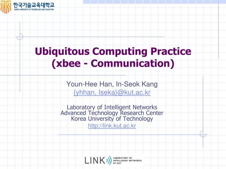 ubiquitous computing practice xbee communication