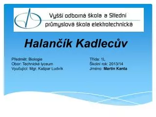 halan k kadlec v