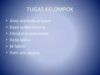 tugas kelompok