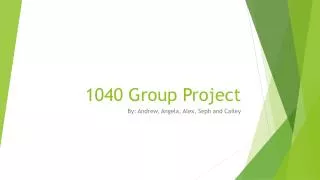 1040 Group Project