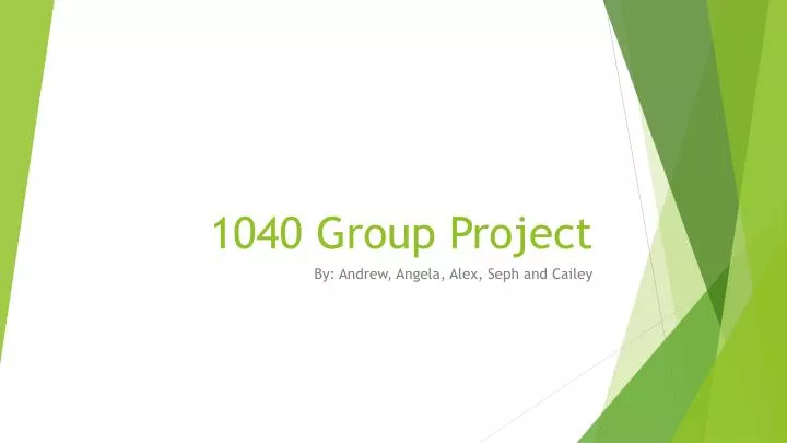 1040 group project