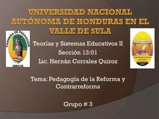 Universidad Nacional Autónoma de honduras en el valle de sula
