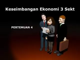 keseimbangan ekonomi 3 sekt