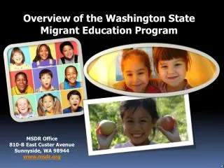 Overview of the Washington State Migrant Education Program
