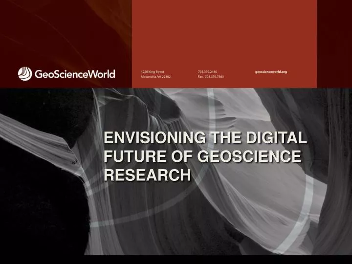 envisioning the digital future of geoscience research