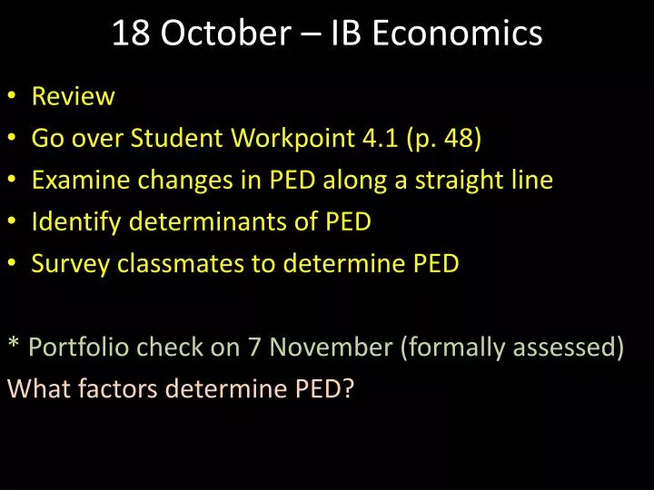 18 october ib economics