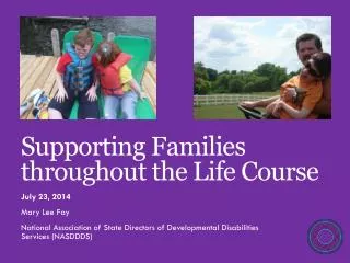Supporting Families throughout the Life Course