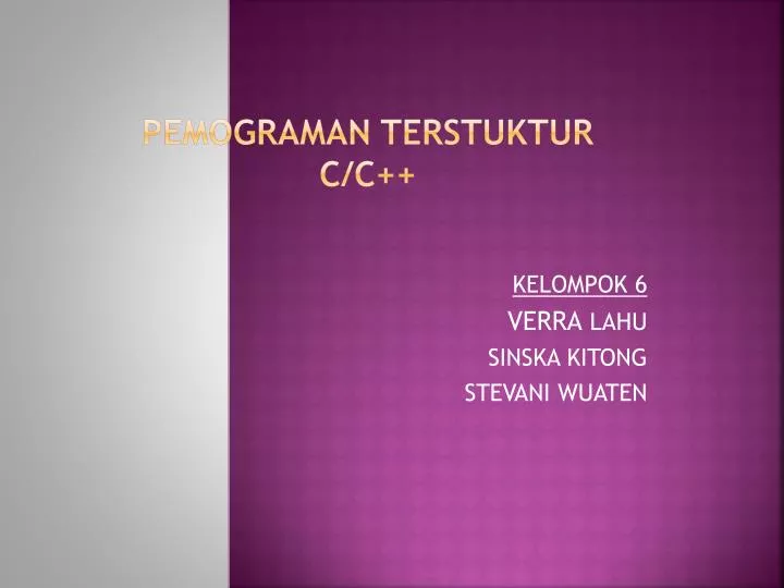 pemograman terstuktur c c