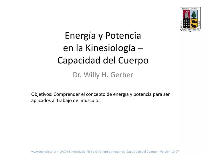 energ a y potencia en la kinesiolog a capacidad del cuerpo
