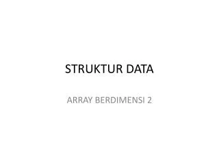 struktur data