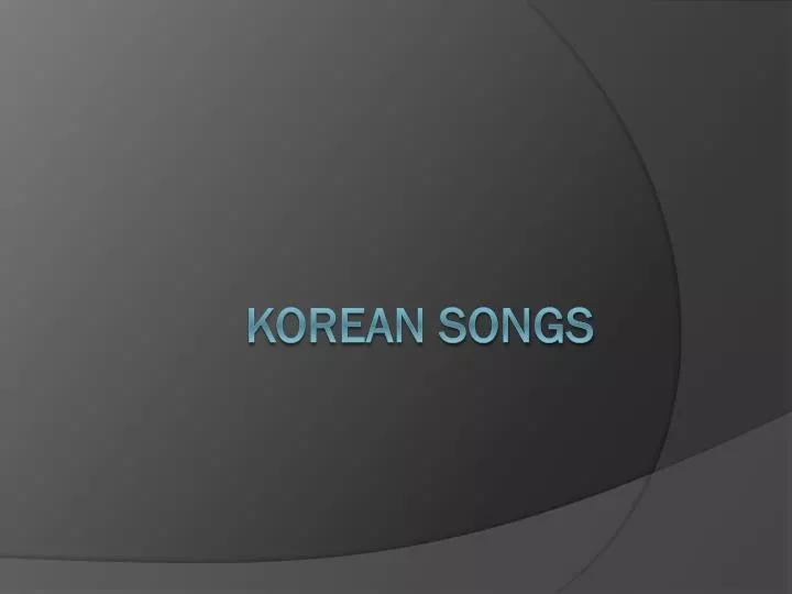 korean songs