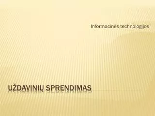 informacin s technologijos