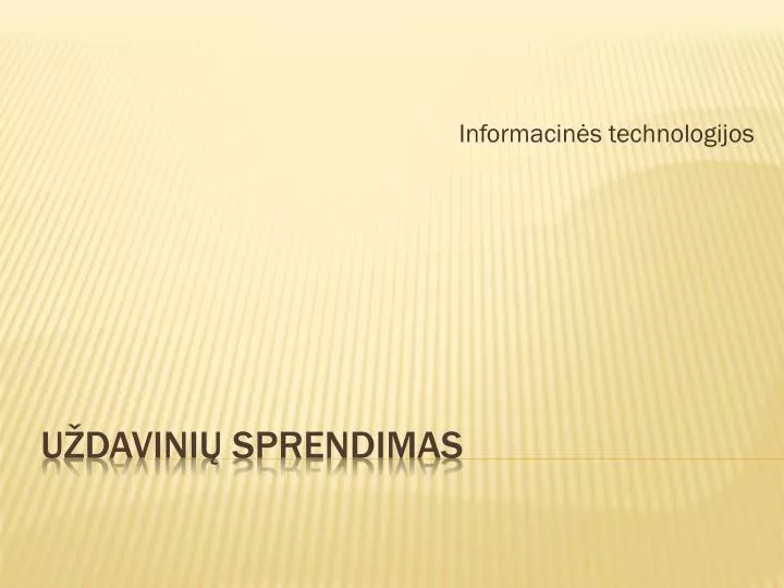 informacin s technologijos