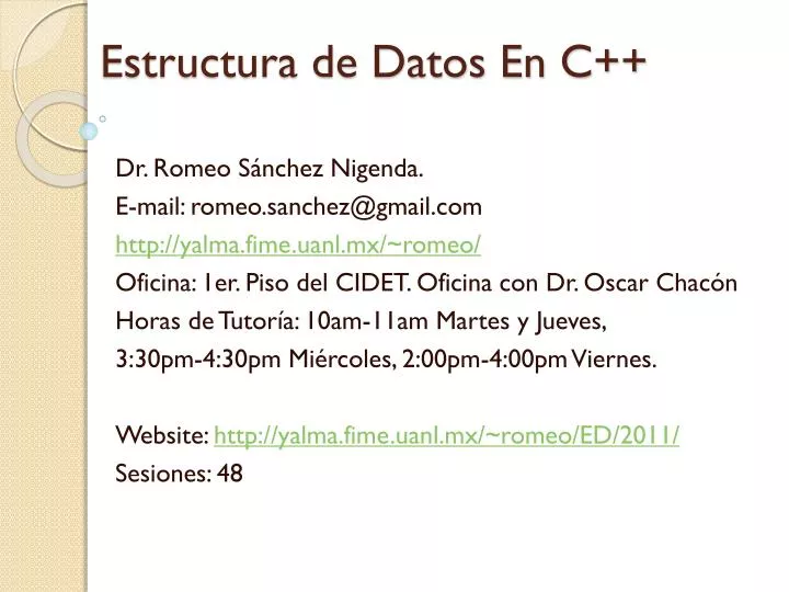 estructura de datos en c