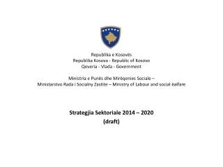 strategjia s ektoriale 2014 2020 draft
