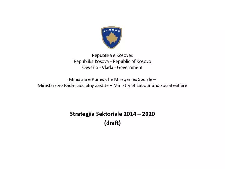 strategjia s ektoriale 2014 2020 draft