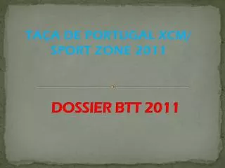 dossier btt 2011
