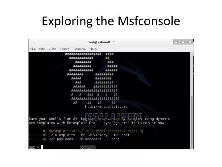 exploring the m sfconsole