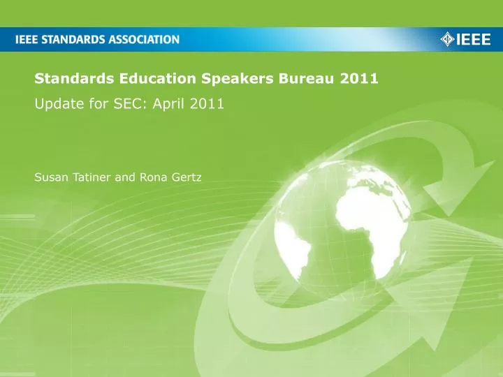 standards education speakers bureau 2011