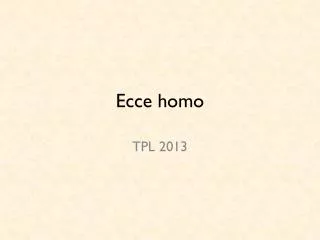 ecce homo