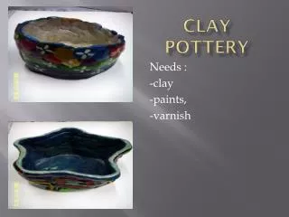 clay pottery