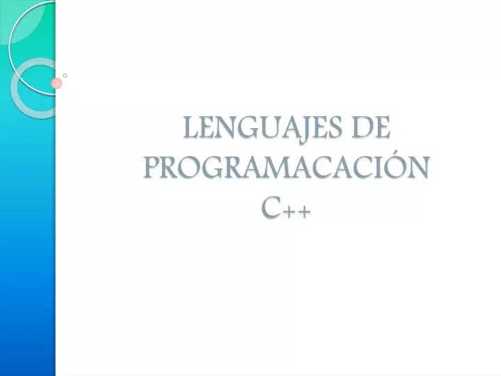 lenguajes de programacaci n c