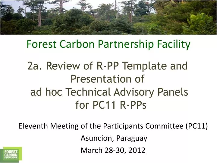 eleventh meeting of the participants committee pc11 asuncion paraguay march 28 30 2012