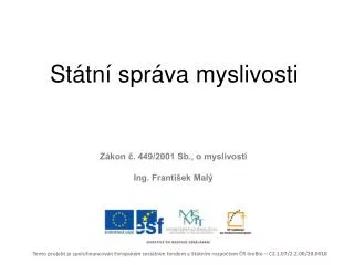 st tn spr va myslivosti