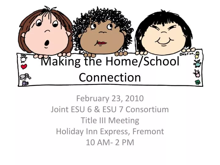 making the home school connection