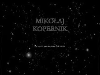miko aj kopernik