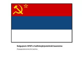 kolgujevin sfnt n hallintoj rjestelm t kaavioina