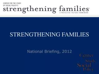 STRENGTHENING FAMILIES