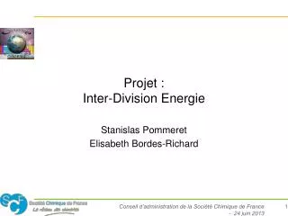 projet inter division energie