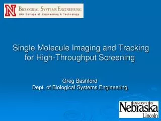 Single Molecule Imaging and Tracking for High-Throughput Screening