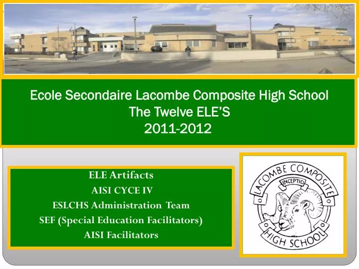 ecole secondaire lacombe composite high school the twelve ele s 2011 2012